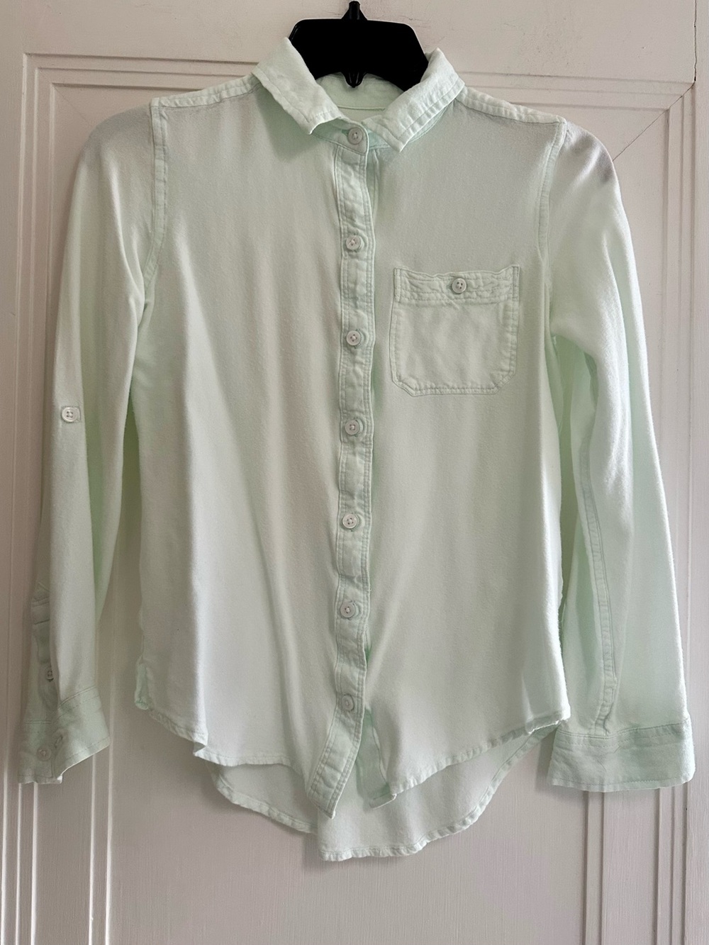 SO Perfect Shirt Mint Button-Up - XS